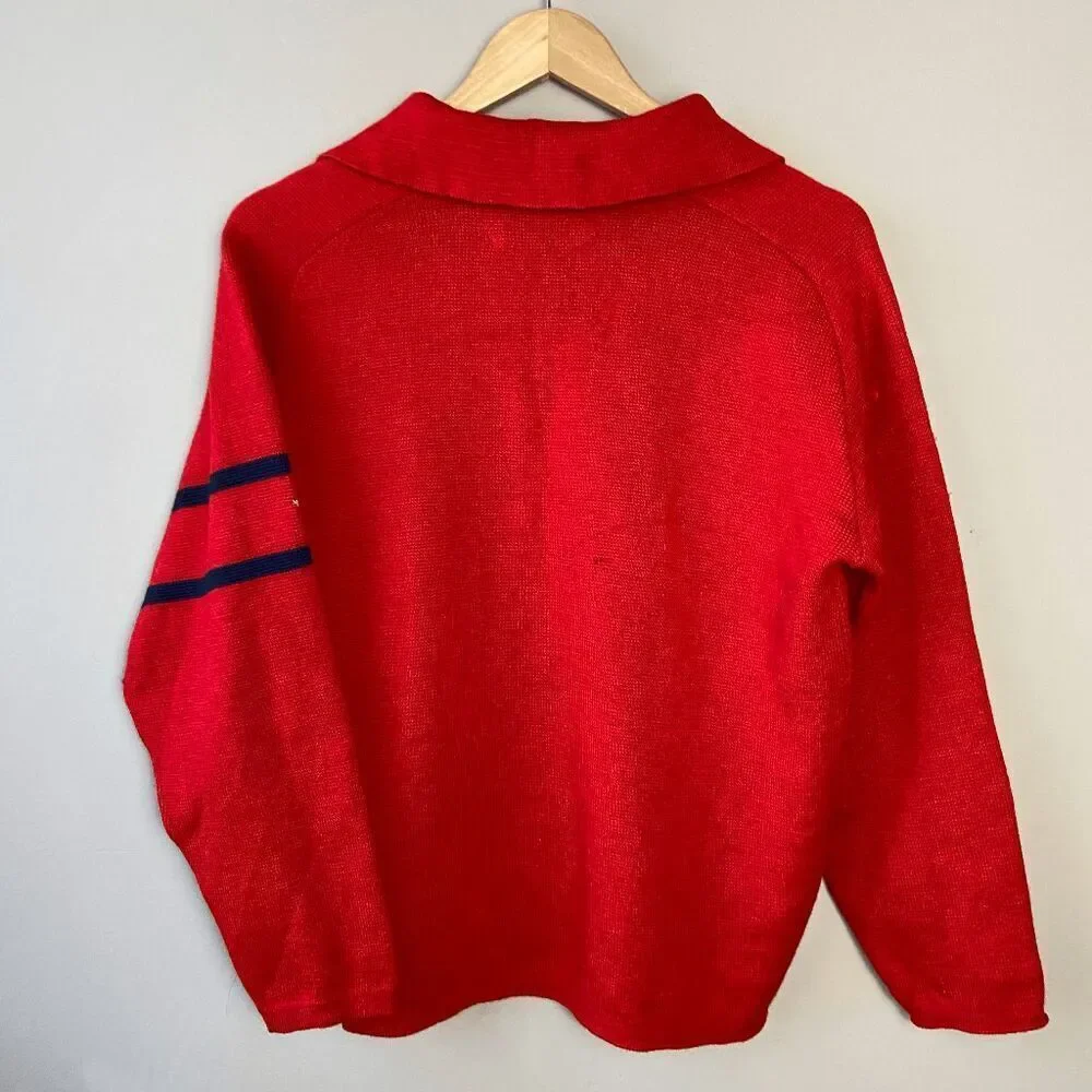 1960-70’S Vintage Liberty Bell Men's Wool Ski Wear Top Sweater SZ M